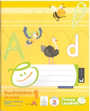 Timmy Buchstabenlernheft 1 - Lernhilfe für Volksschüler
